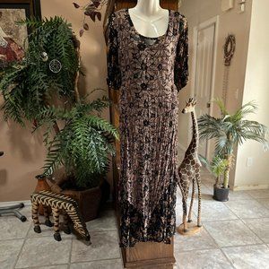 Dress layered long rayon